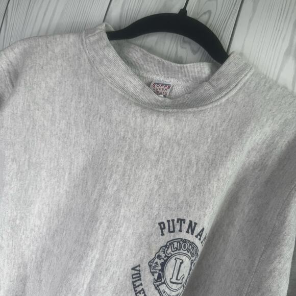Vintage 80’s Volleyball Reverse Weave Sweatshirt Soffe Mens Size Medium USA - Picture 1 of 10